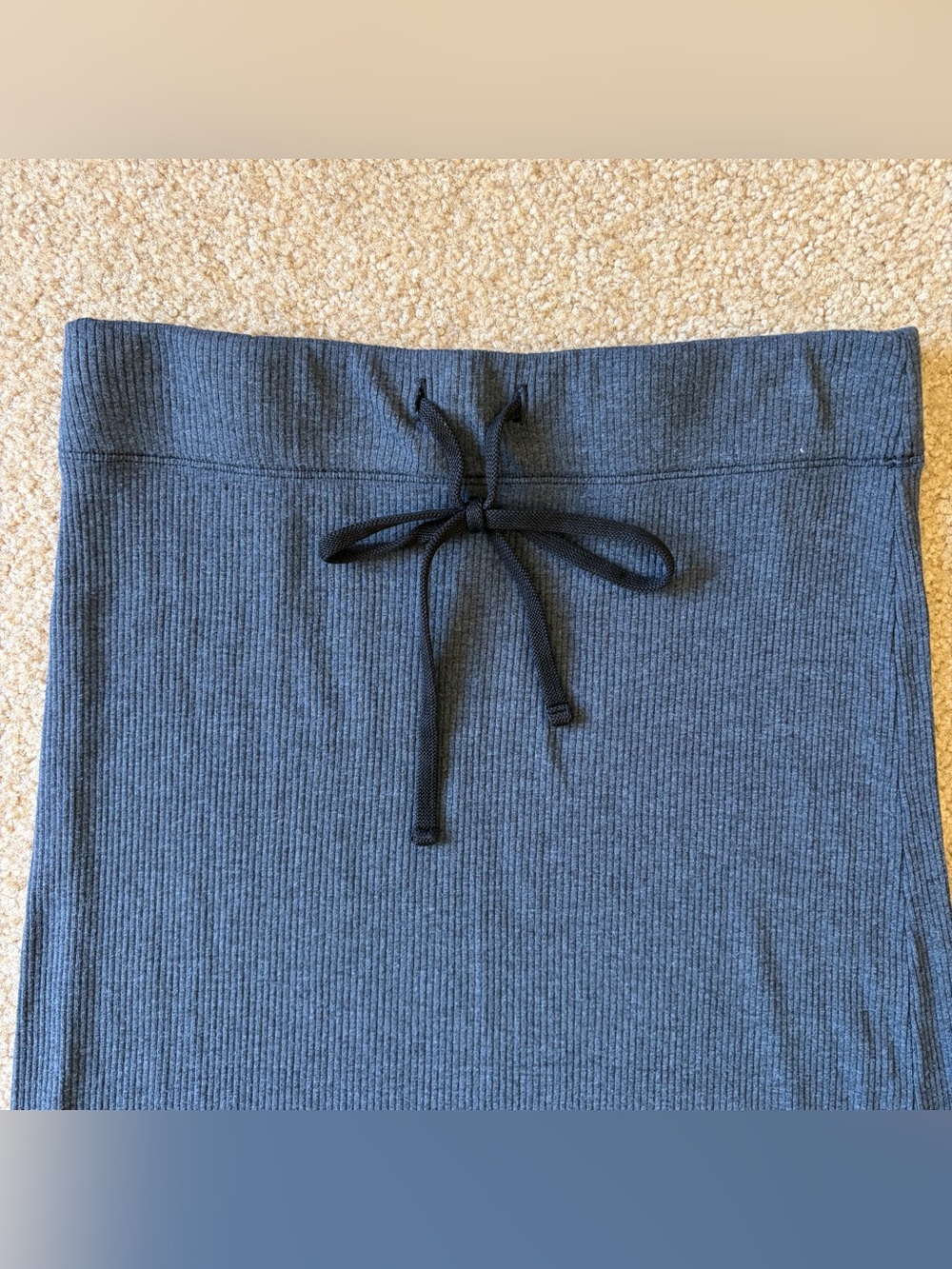 James Perse Standard Maxi Skirt Ribbed Knit Lounge Minimalist USA Sz 4 EUC - Picture 3 of 14
